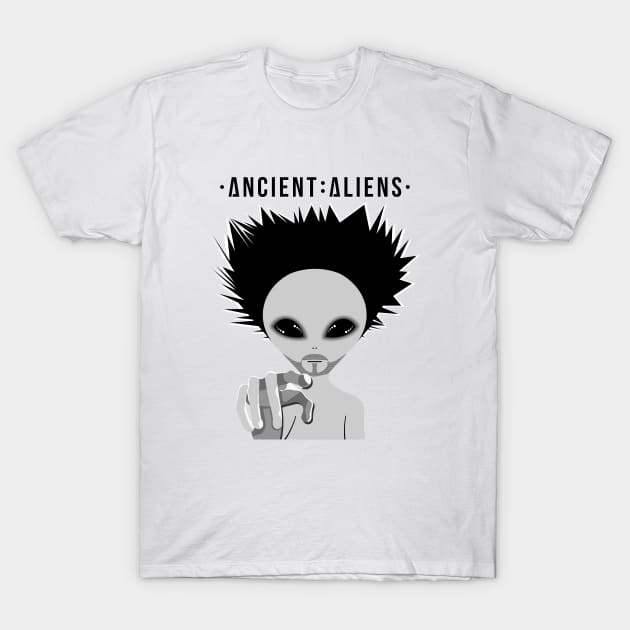 A Aliens Wht T-Shirt by SiSuSiSu